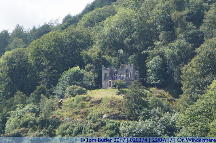 Photo ID: 020274, Ruins of Claife Station, On Windermere, England