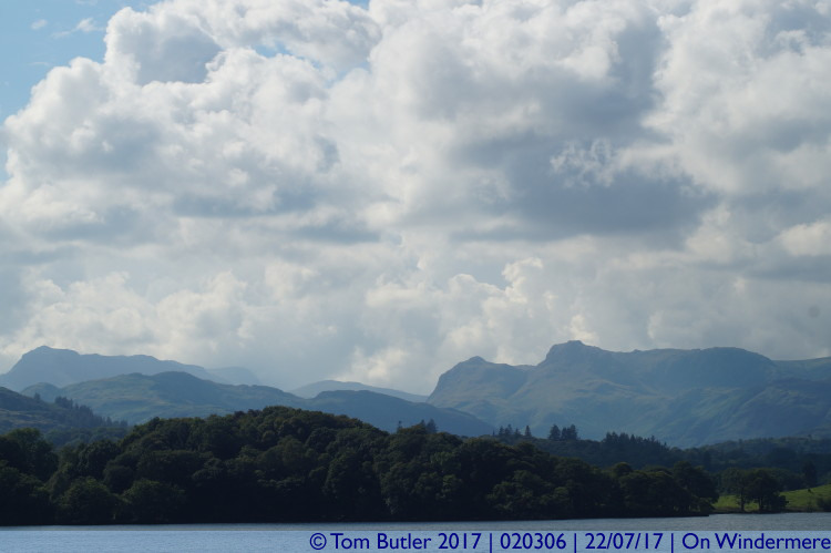 Photo ID: 020306, Looking up the lake, On Windermere, England