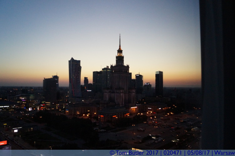 Photo ID: 020471, Sunset over Warsaw, Warsaw, Poland