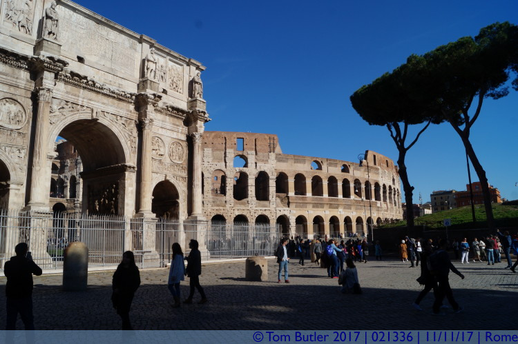 Photo ID: 021336, The Arco di Costantino and Colosseo, Rome, Italy