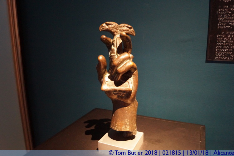 Photo ID: 021815, Roman bronze hand, Alicante, Spain
