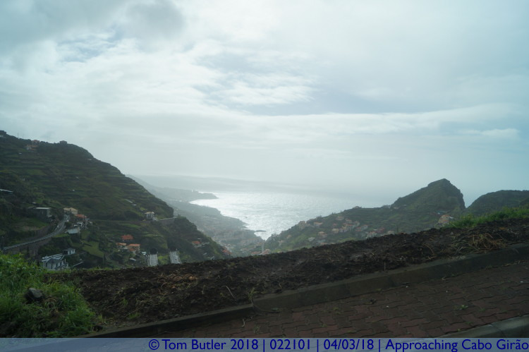 Photo ID: 022101, Heading up the mountains, Approaching Cabo Giro, Portugal