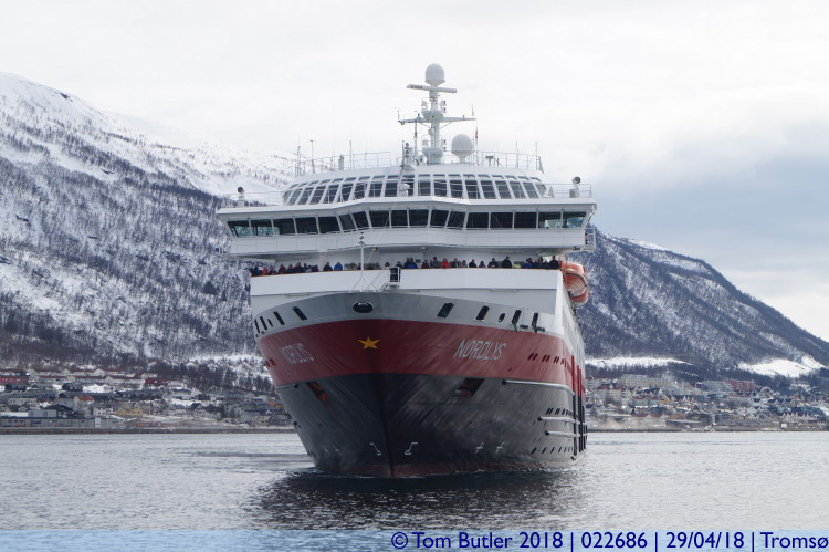 Photo ID: 022686, Preparing to dock, Troms, Norway