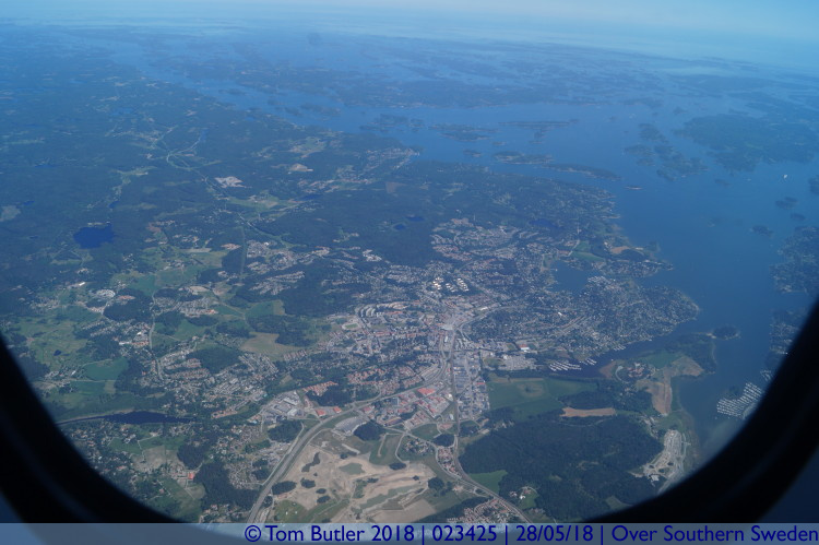 Photo ID: 023425, View from 10000 feet, Over Southern Sweden, Sweden