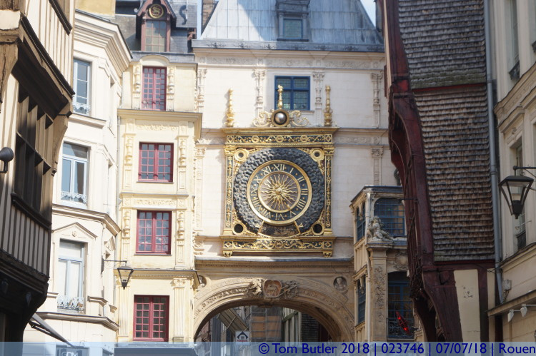 Photo ID: 023746, The big clock, Rouen, France