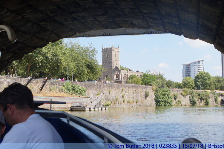 Photo ID: 023835, Going under Bristol Bridge, Bristol, England
