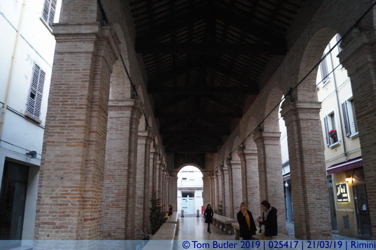 Photo ID: 025417, Inside the Antica Pescheria, Rimini, Italy
