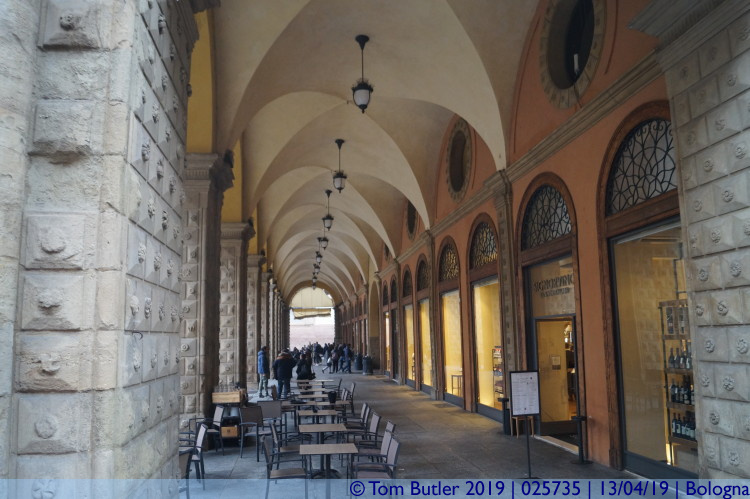 Photo ID: 025735, Under the portico, Bologna, Italy