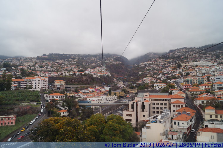 Photo ID: 026727, Up in the cable car, Funchal, Portugal