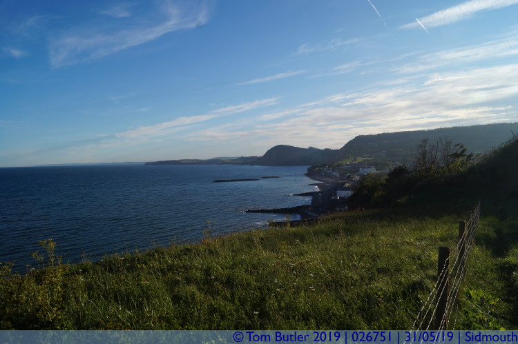 Photo ID: 026751, Looking west, Sidmouth, Devon