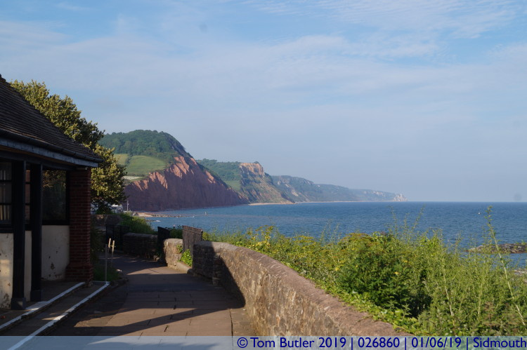 Photo ID: 026860, Looking west, Sidmouth, Devon