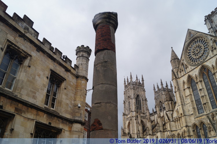 Photo ID: 026931, Original Roman column, York, England