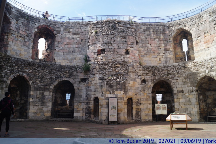 Photo ID: 027021, Inside Cliffords Tower, York, England