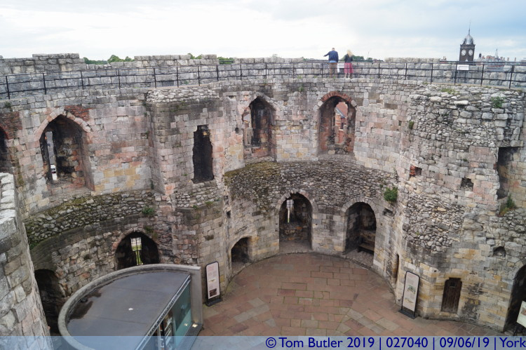 Photo ID: 027040, Inside Cliffords Tower, York, England