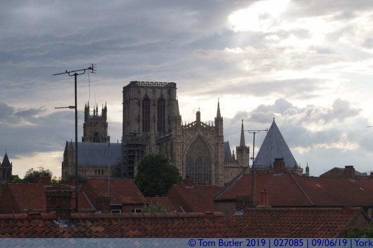 Photo ID: 027085, Minster from the walls, York, England
