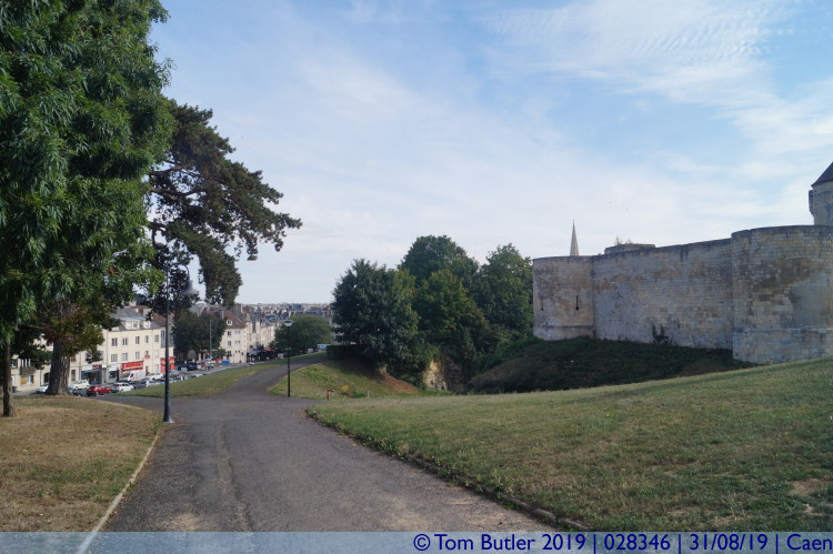 Photo ID: 028346, Along the battlements, Caen, France