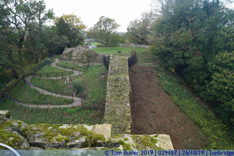 Photo ID: 029157, Wall Motte and Keep, Tonbridge, England