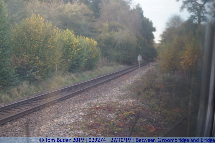 Photo ID: 029274, National Rail line to London, Between Groombridge and Eridge, England