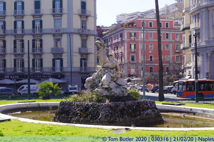 Photo ID: 030316, Fountain of the Sirens, Naples, Italy