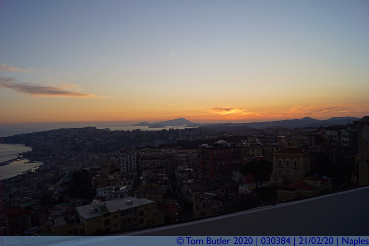 Photo ID: 030384, Naples at dusk, Naples, Italy