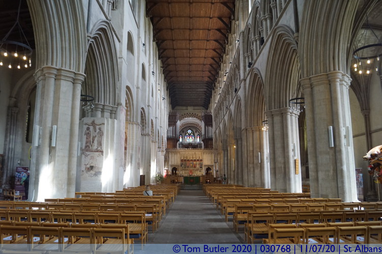 Photo ID: 030768, Longest Nave in England, St Albans, England