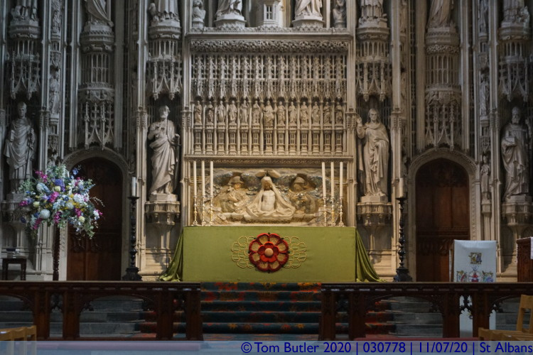 Photo ID: 030778, Looking at the Altar, St Albans, England