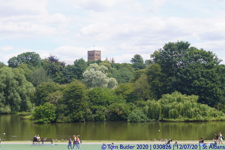 Photo ID: 030826, Cathedral and Lake, St Albans, England