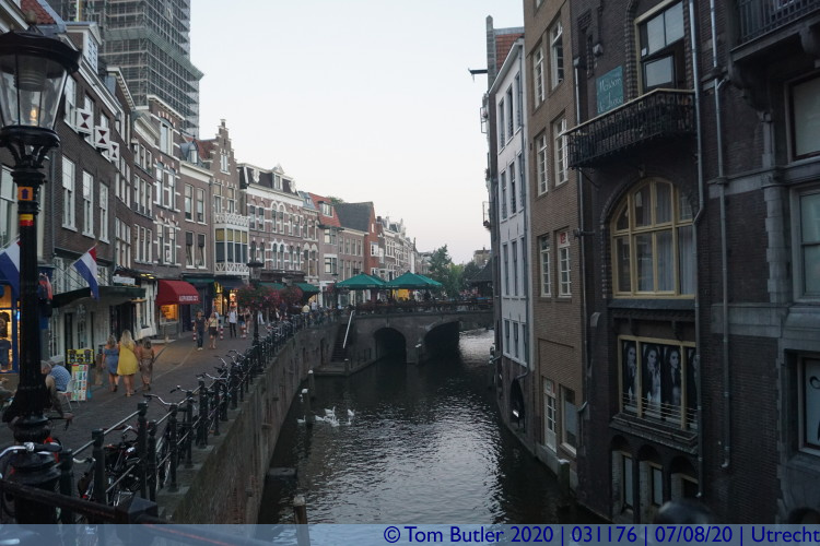 Photo ID: 031176, Canal beyond the Stadhuisbrug, Utrecht, Netherlands