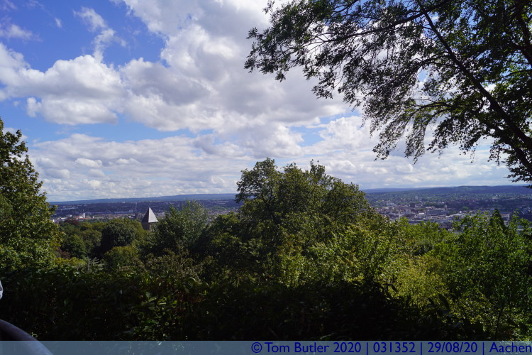 Photo ID: 031352, View from the top of Lousberg, Aachen, Germany