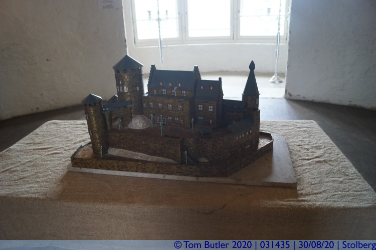 Photo ID: 031435, Castle model inside the castle tower, Stolberg, Germany