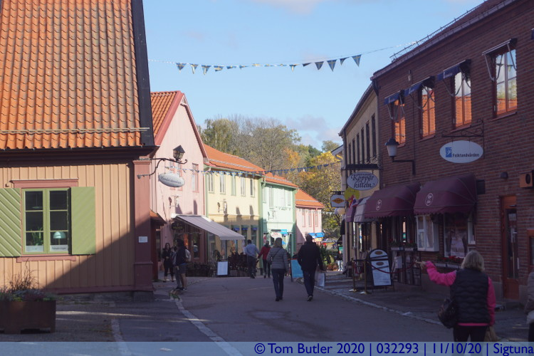 Photo ID: 032293, Looking down the main street, Sigtuna, Sweden