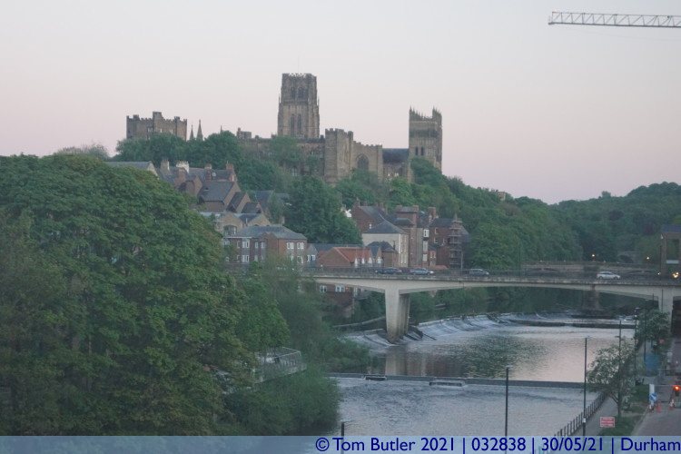 Photo ID: 032838, Cathedral at dusk, Durham, England