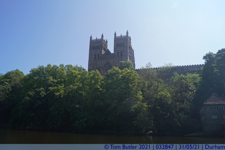 Photo ID: 032847, Cathedral high above the river, Durham, England