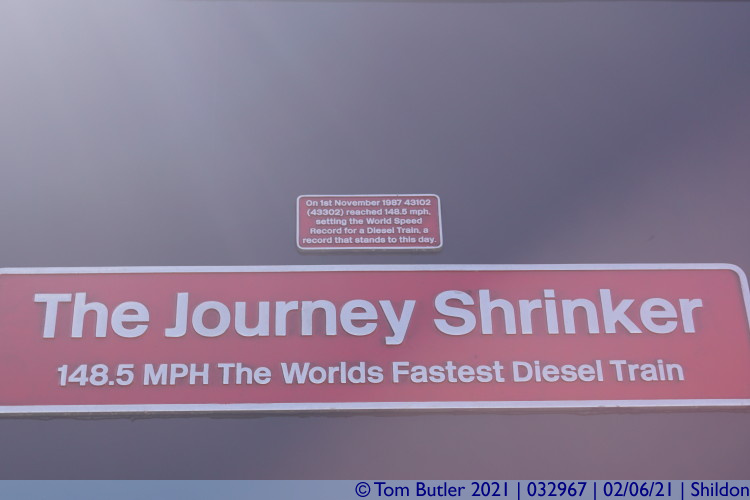 Photo ID: 032967, Fastest ever diesel train, Shildon, England