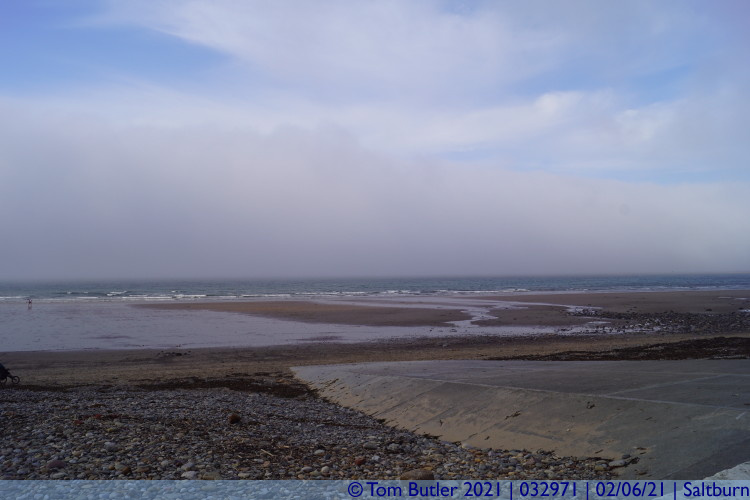 Photo ID: 032971, Fog bank out at sea, Saltburn, England