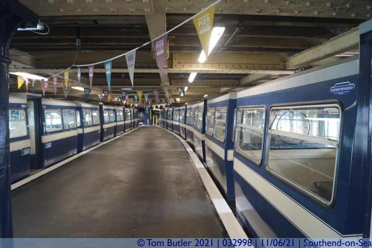 Photo ID: 032998, On the pier train platform, Southend-on-Sea, England