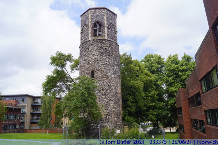 Photo ID: 033375, Remains of St Benedicts Church, Norwich, England
