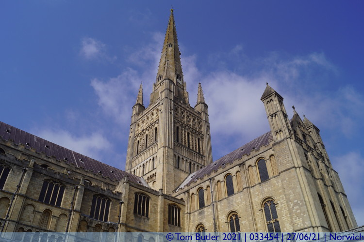 Photo ID: 033454, Cathedral Spire, Norwich, England