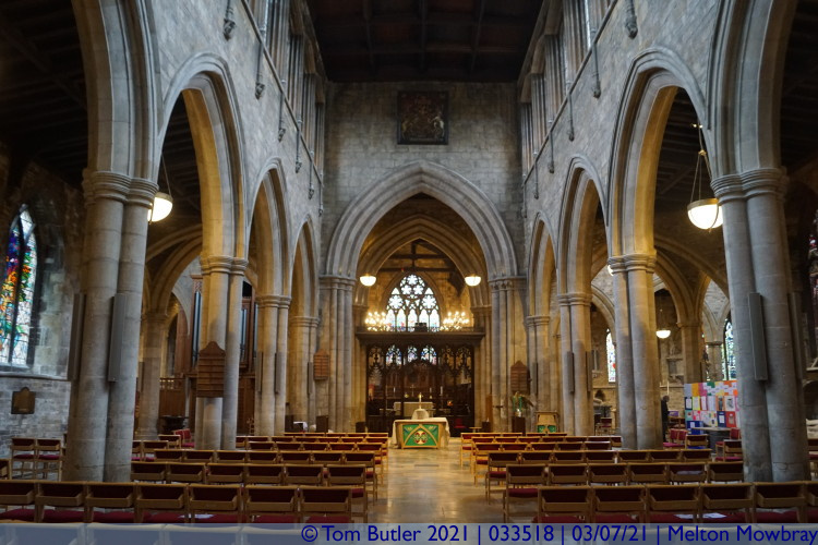 Photo ID: 033518, Inside St Mary's, Melton Mowbray, England