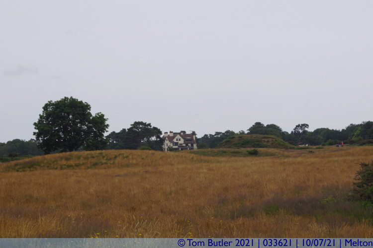 Photo ID: 033621, Tranmer House and Burial Mounds, Melton, England