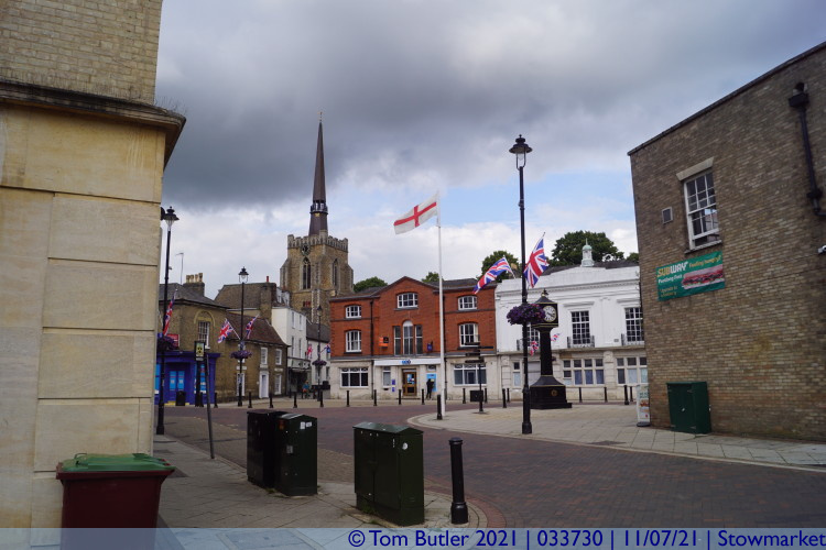 Photo ID: 033730, Approaching the market place, Stowmarket, England