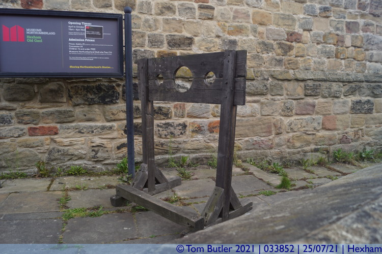 Photo ID: 033852, The town pillory, Hexham, England