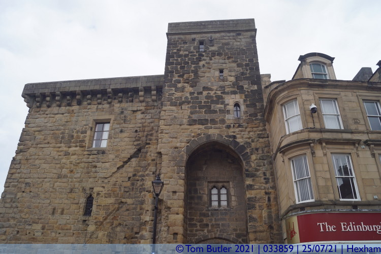 Photo ID: 033859, Tower of the Moot Hall, Hexham, England