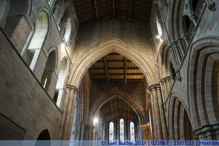 Photo ID: 033867, Inside the Abbey, Hexham, England