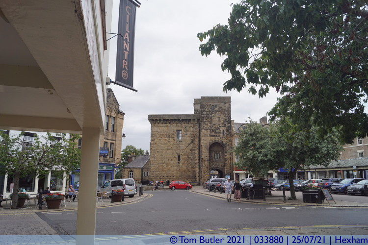 Photo ID: 033880, Moot Hall from the Abbey, Hexham, England