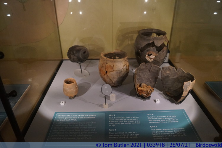 Photo ID: 033918, Cremation urns, Birdoswald, England