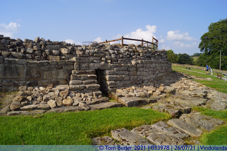 Photo ID: 033978, Corner of the fort, Vindolanda, England