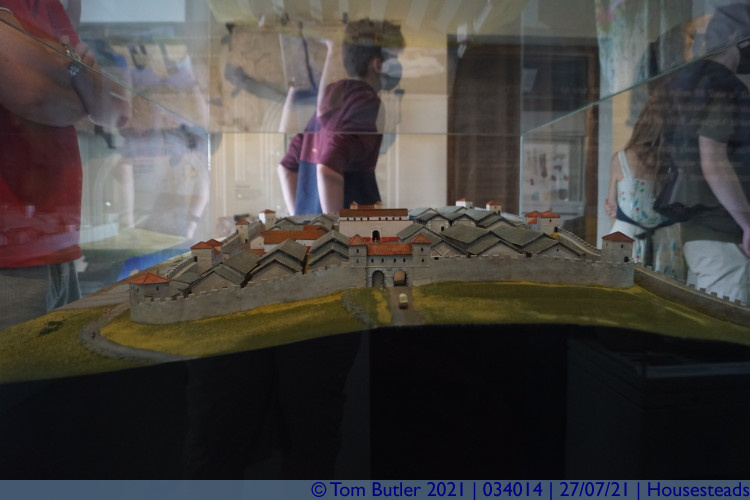 Photo ID: 034014, Model of the fort, Housesteads, England