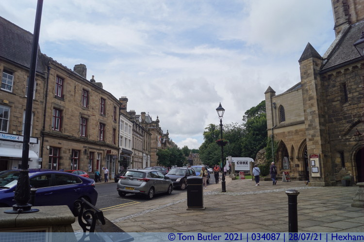 Photo ID: 034087, View from the market, Hexham, England