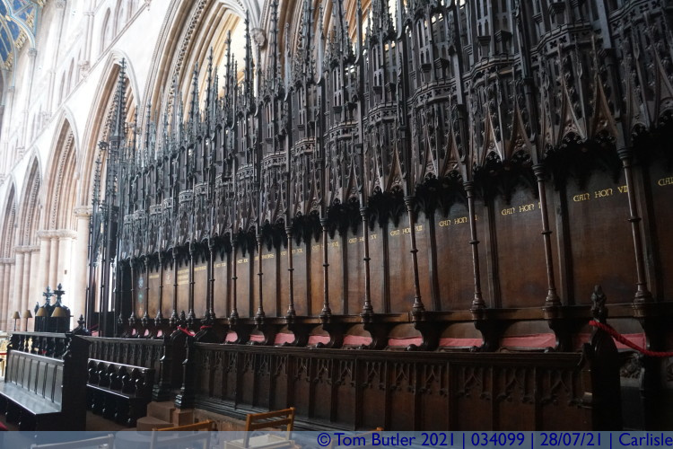 Photo ID: 034099, In the Choir, Carlisle, England